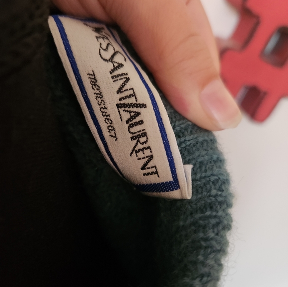 Vintage YSL mens green sweater - Picture 5 of 6